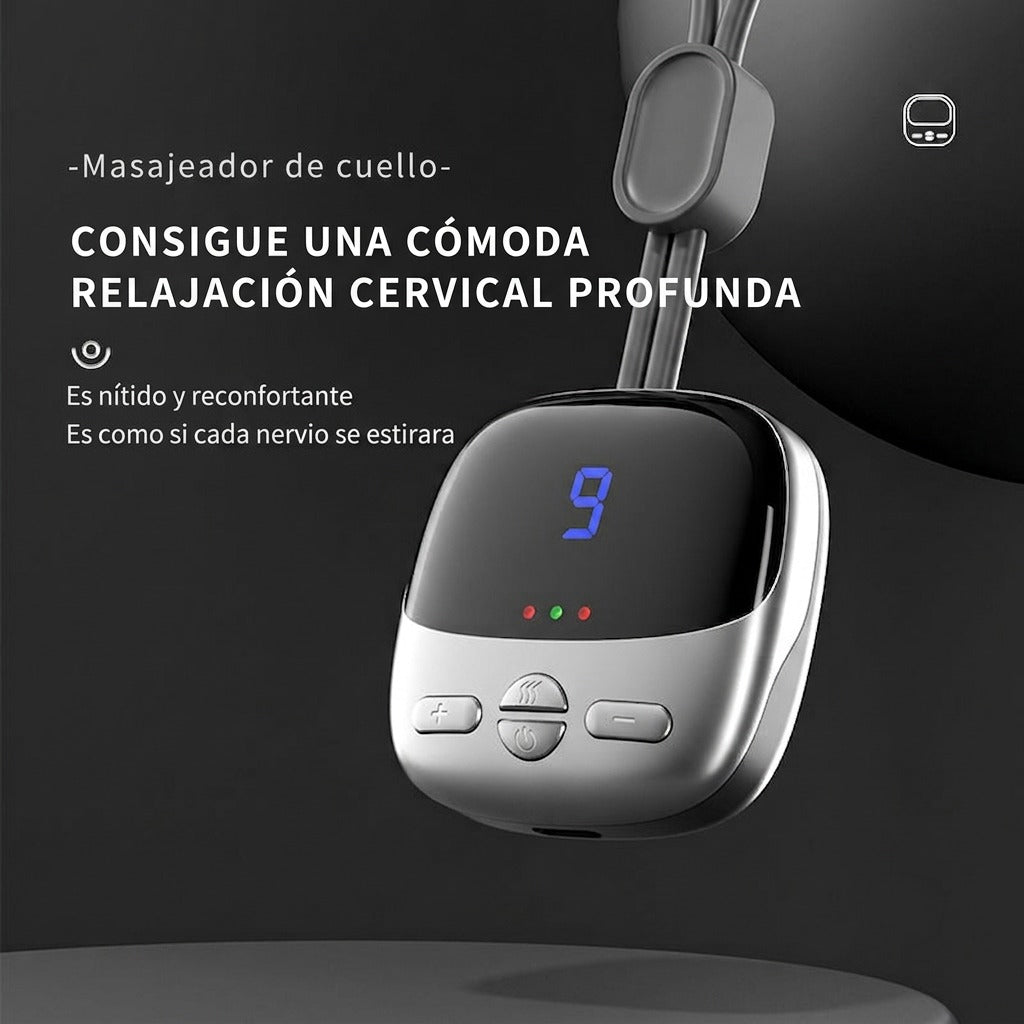 Kalmora Neck — Masajeador Cervical con EMS, Pulsos TENS y Calor