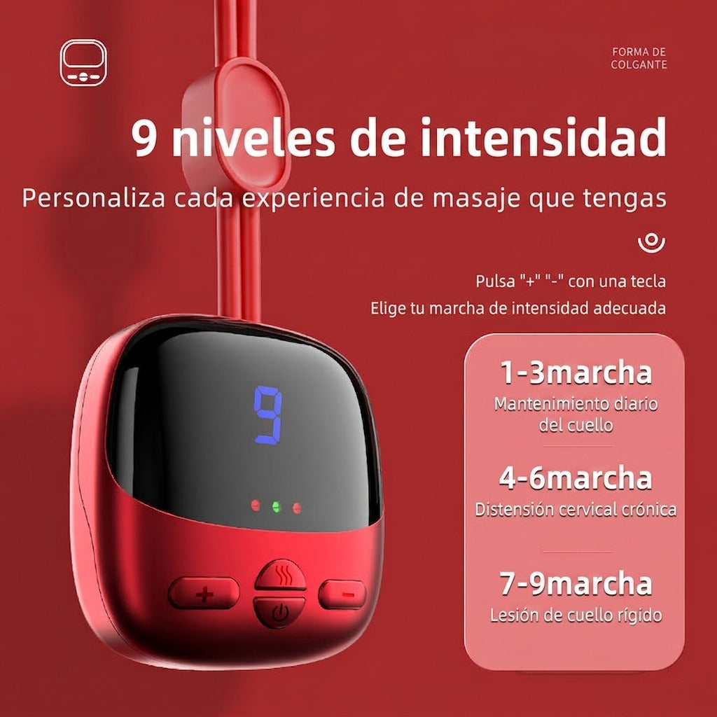 Kalmora Neck — Masajeador Cervical con EMS, Pulsos TENS y Calor
